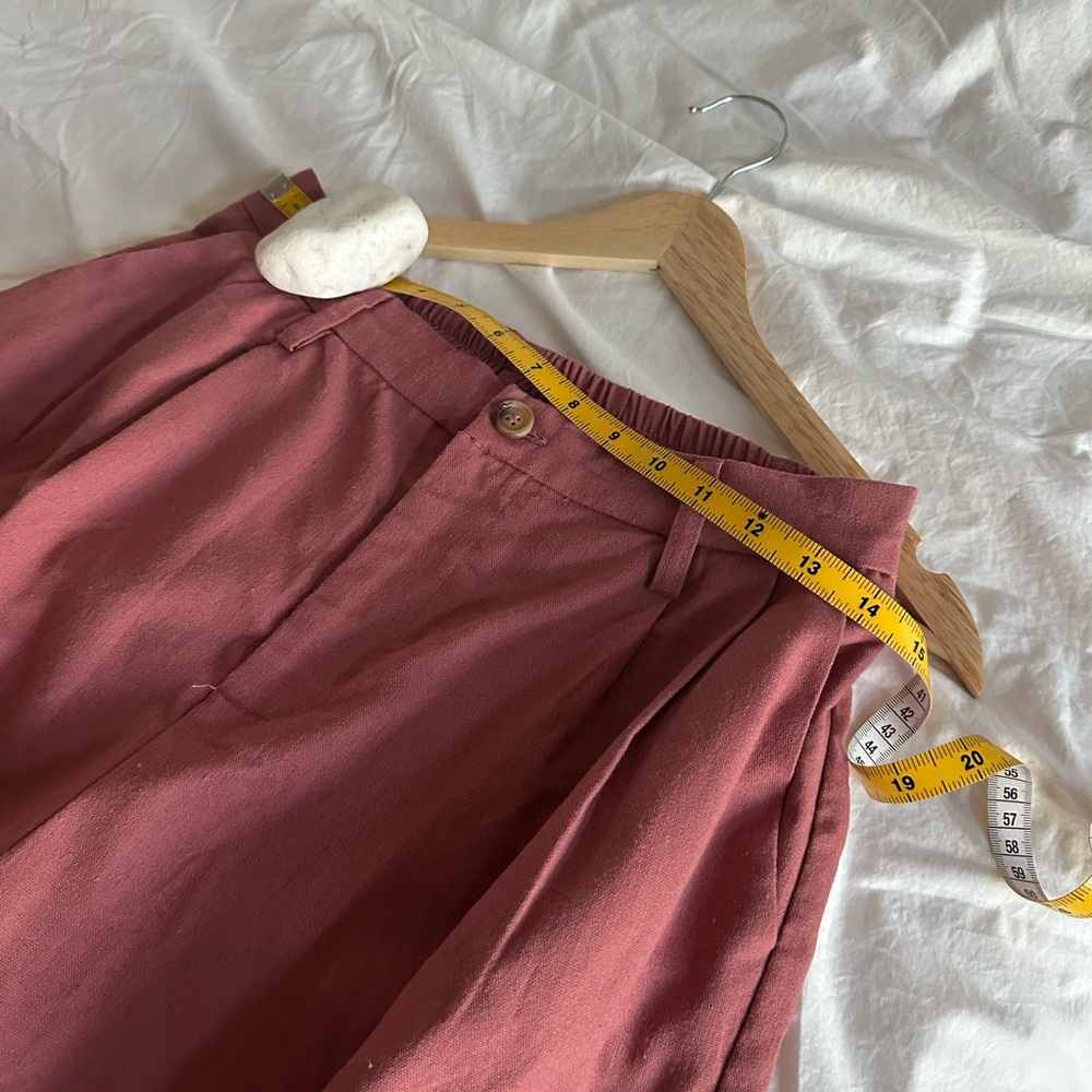 Grace Karin Dusty Rose Wide-Leg Pants - Picture 7 of 9